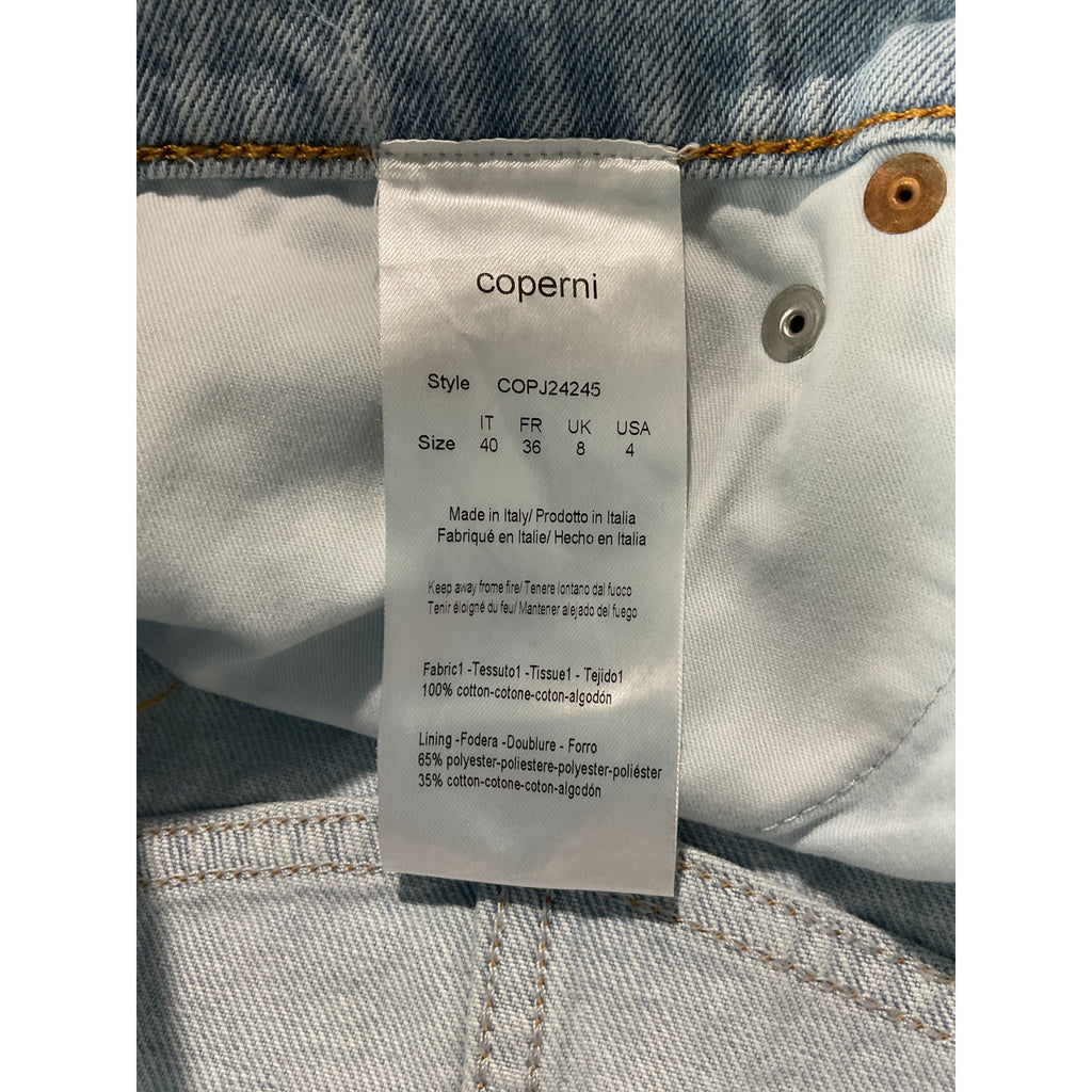 Coperni Denim Mini Blue Cotton Skirt Size FR 36 / US 4