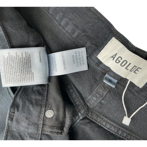 Agolde Relaxed Black Low-Slung Baggy Denim Jeans Size 26