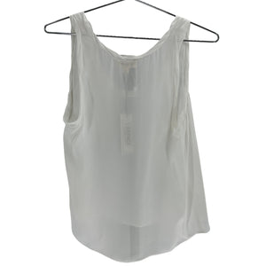 L'Agence Chic White Trixi Silk Tank Top Size S / P