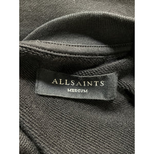 Allsaints Logo Jet Black Underground Sweatshirt Size M