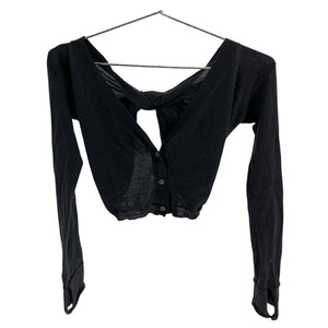 Jacquemus Cropped Black Soli Cardigan Size 38 EU / US 6