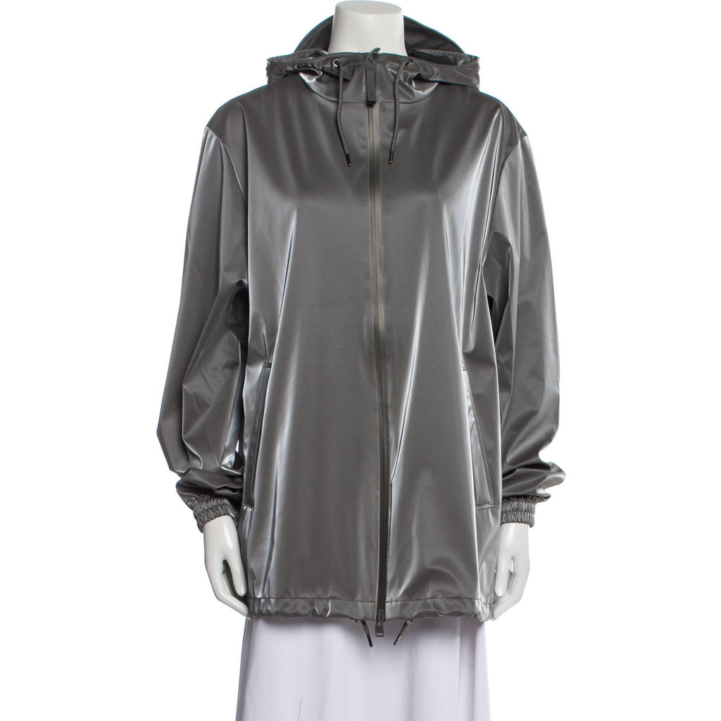 Rains 'Storm' Grey Polyester Breaker Jacket Size M