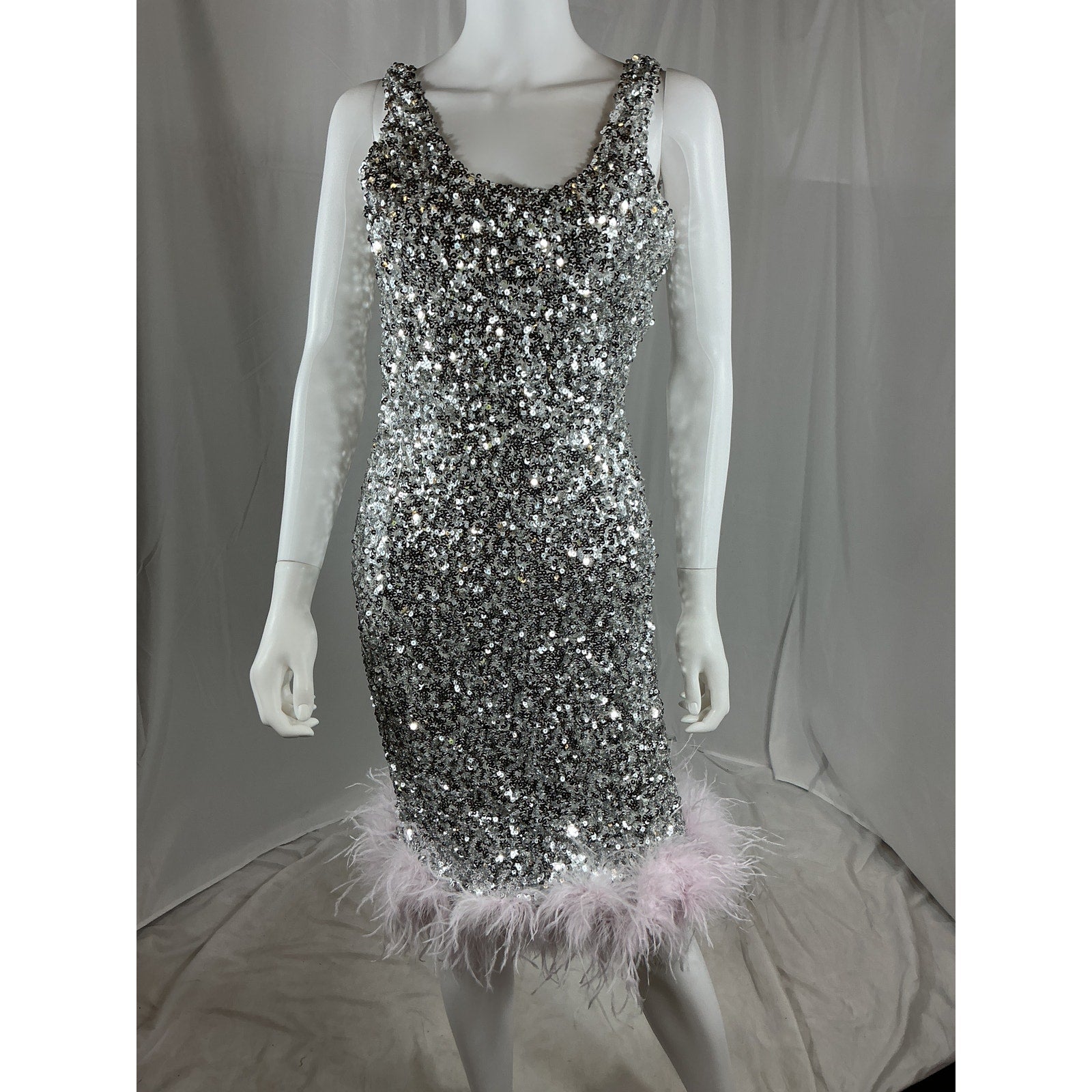 Lamarque 'Milly' Silver Polyethylene Dress Size XS - NWT