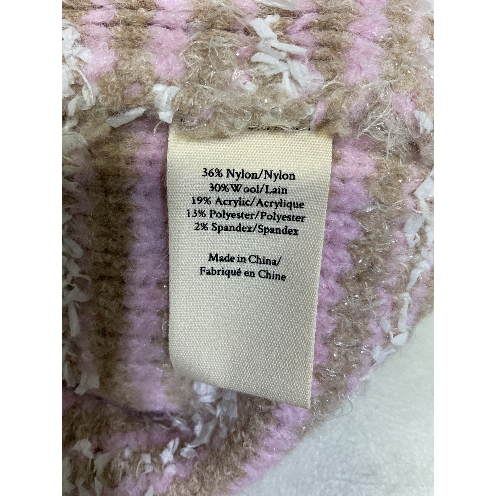 Loveshackfancy 'Kesi' Pink Pearl Button Star Accent Striped Cardigan Size S