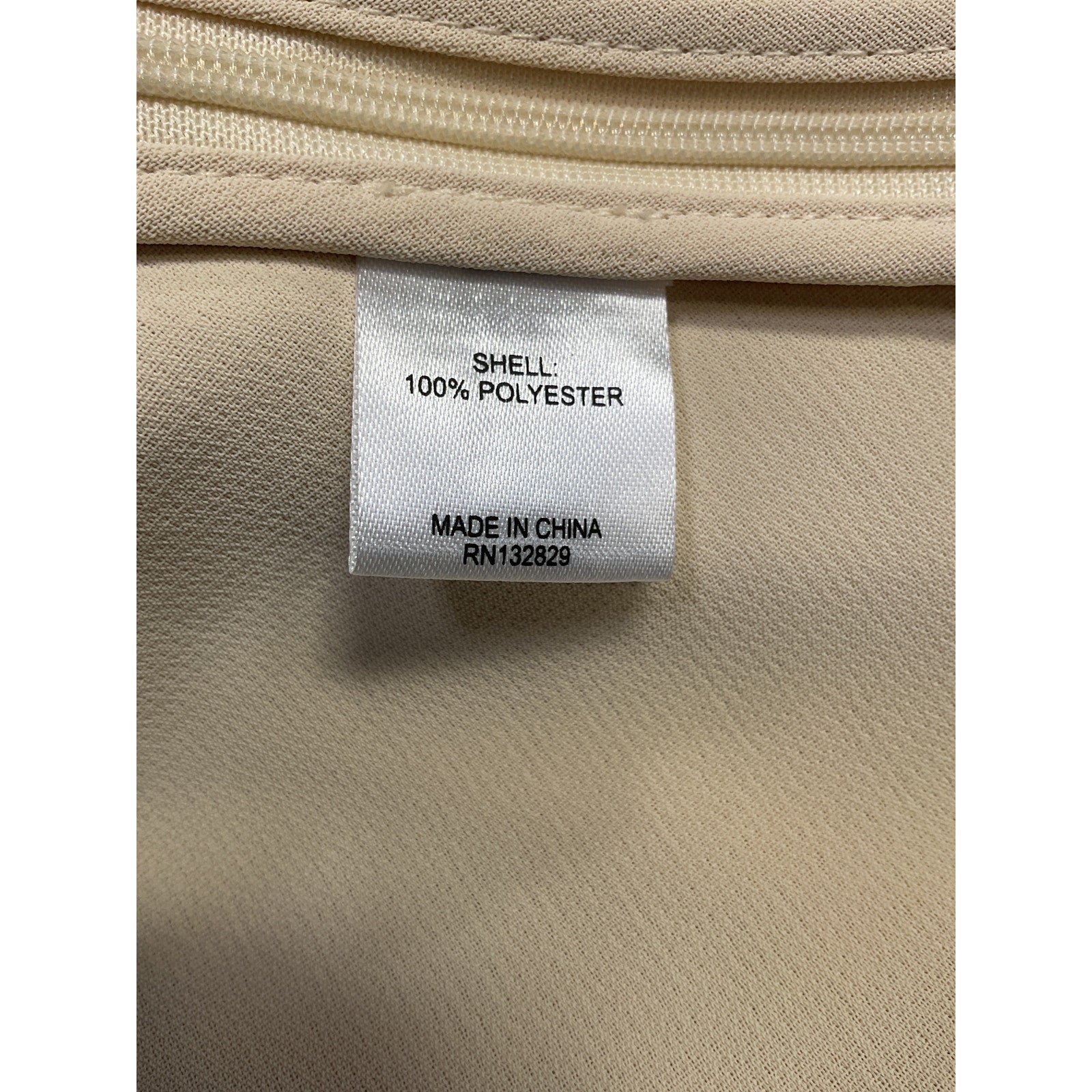 L'Academie 'Yvette' Beige Crepe Cowl Top Size XS - NWT