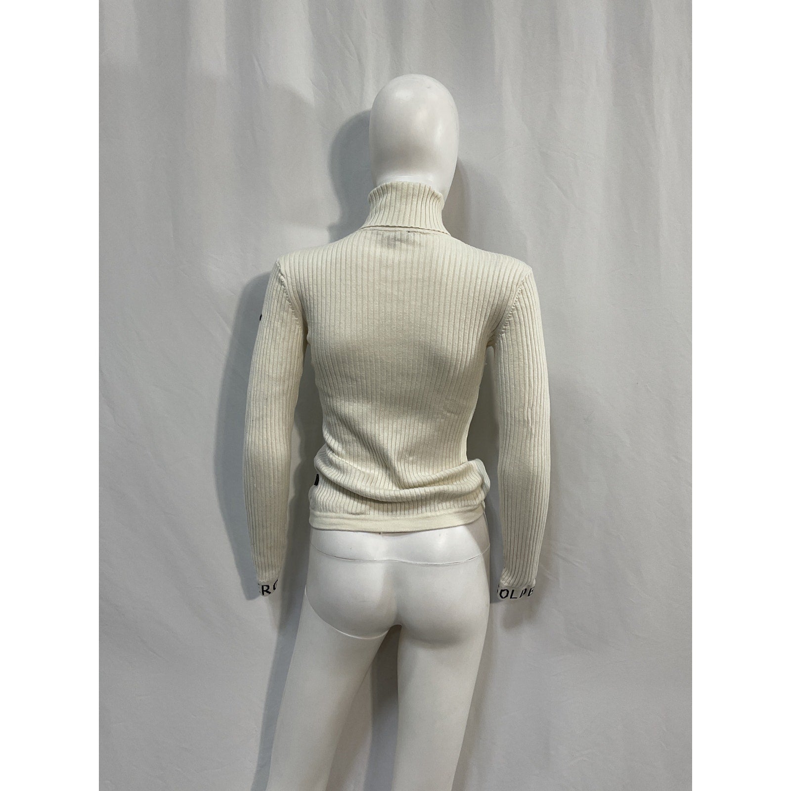 Goldbergh 'Mira' White Acrylic Turtleneck Sweater Size XS