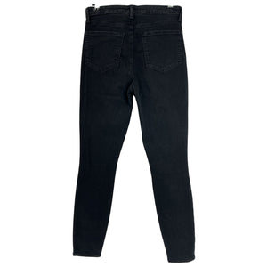 L'Agence Sleek Black Marguerite Skinny Denim Jeans Size 28