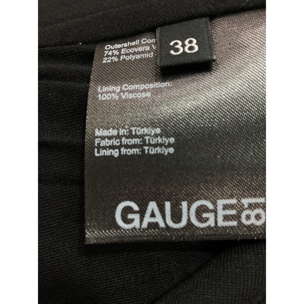 Gauge81 'Phil' Black Twist-Front Stretch-Jersey Long Sleeve Jumpsuit Size M - NWT
