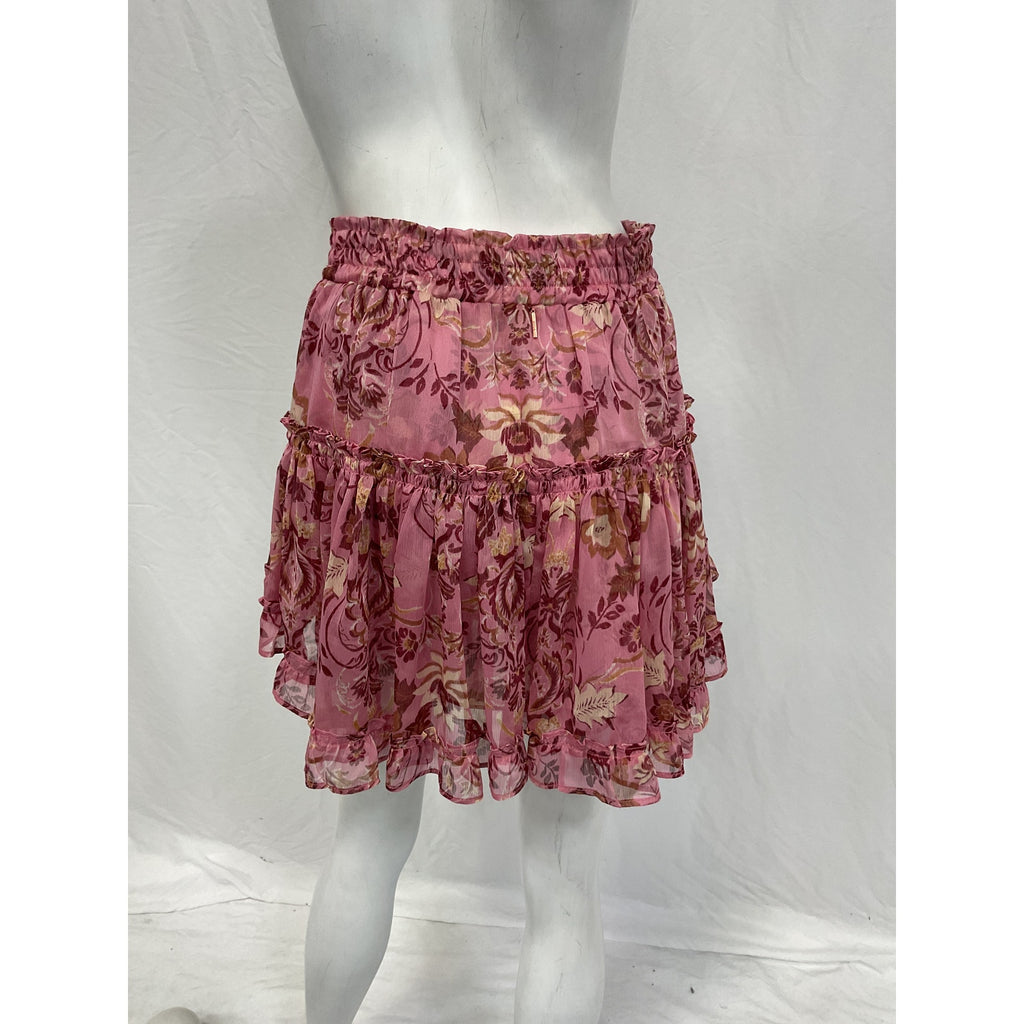 Misa Los Angeles 'Marion' Pink Polyester Skirt Size S