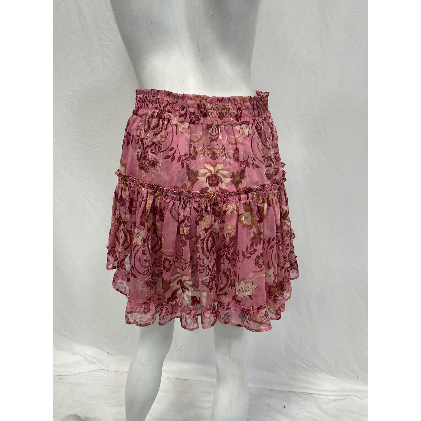 Misa Los Angeles 'Marion' Pink Polyester Skirt Size S