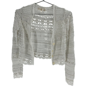 Loveshackfancy Crochet White Middleton Cardigan Size S