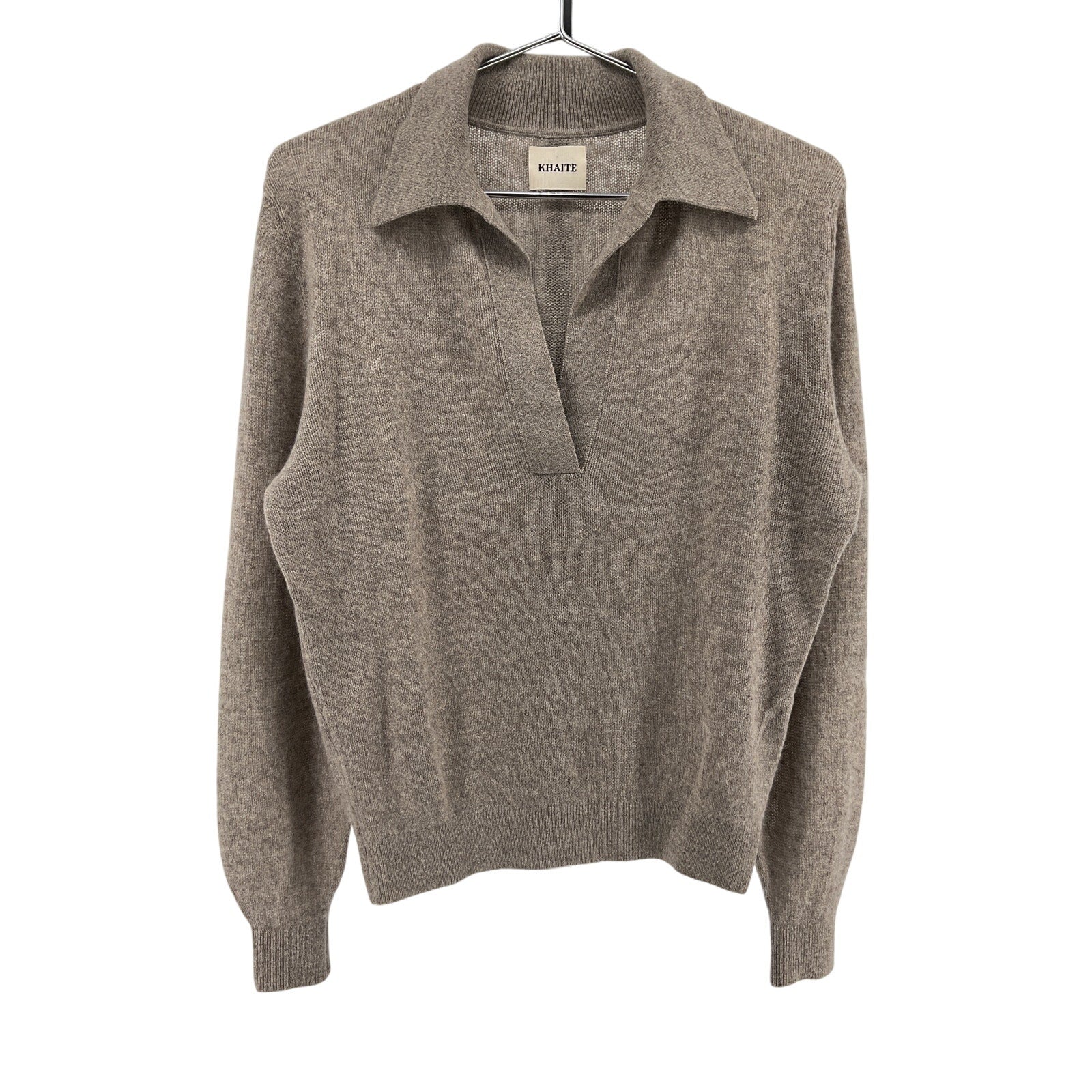 Khaite 'Jo' Grey Cashmere Pullover Sweater Size XS