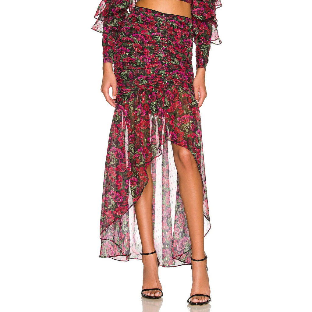 Majorelle 'Giana' Pink Polyester Maxi Skirt Size S