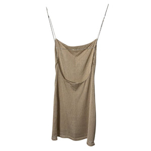 Gauge81 Sleek Tan Hira Mini Dress Size XS