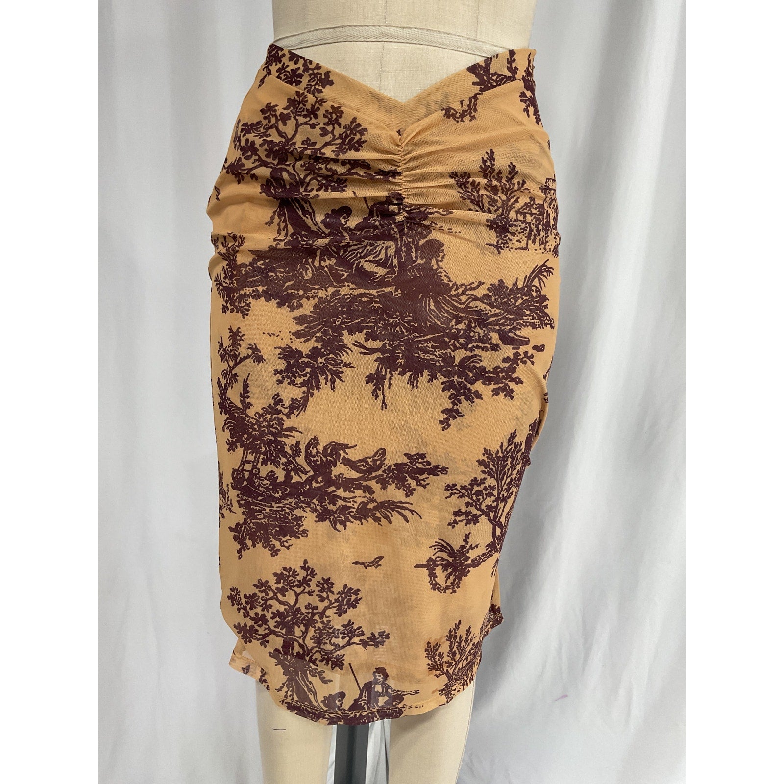 Miaou 'Preston' Gold Skirt Size S