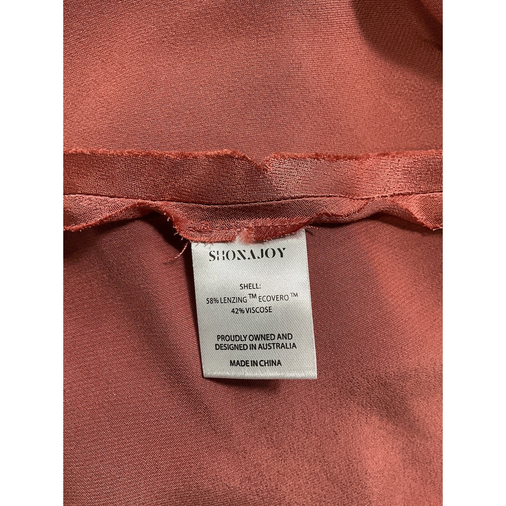 Shona Joy 'La Lune' Brown Cross Draped Maxi Dress Size 6