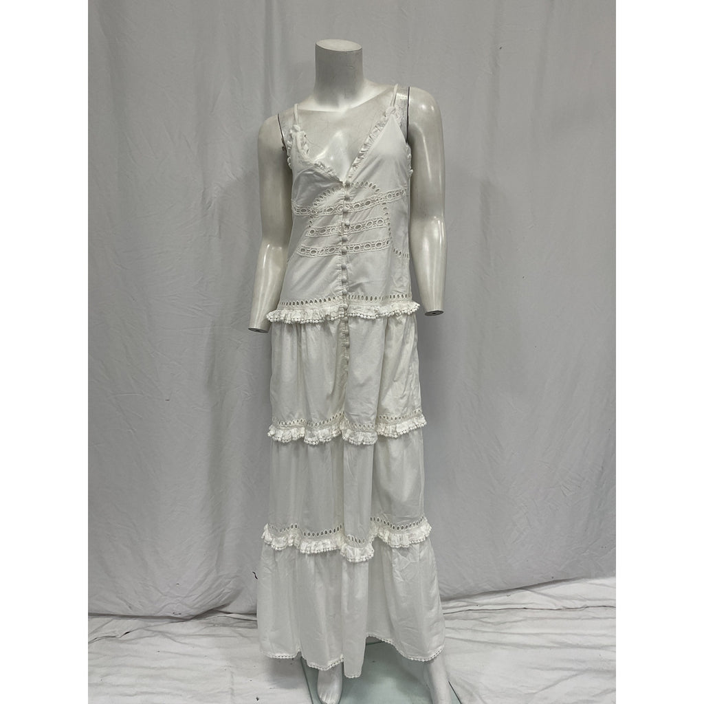 Tularosa 'Lucy' Cream Cotton Maxi Dress Size XS