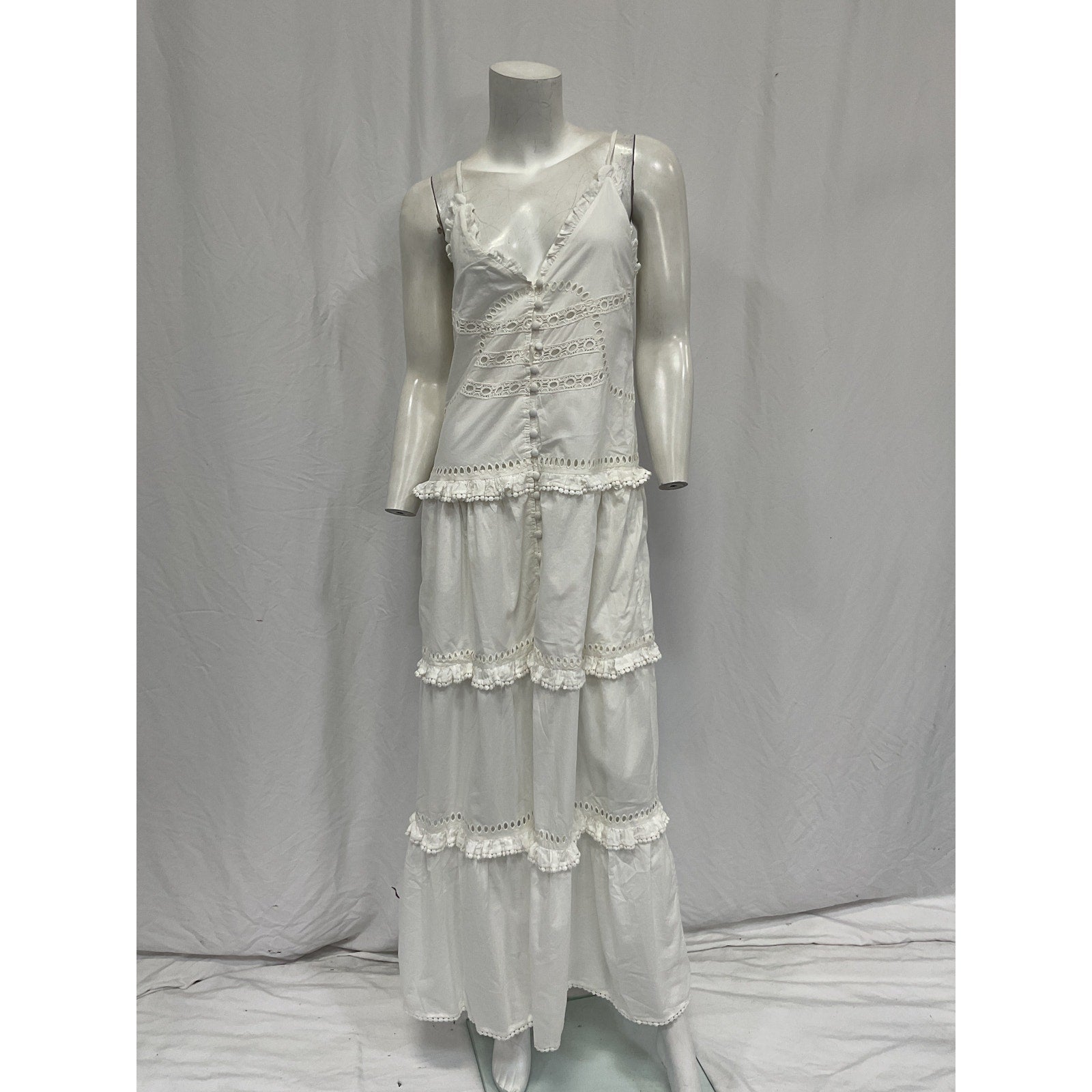 Tularosa 'Lucy' Cream Cotton Maxi Dress Size XS