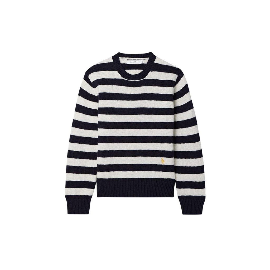 Sporty & Rich Striped White Wool Sweater Size S