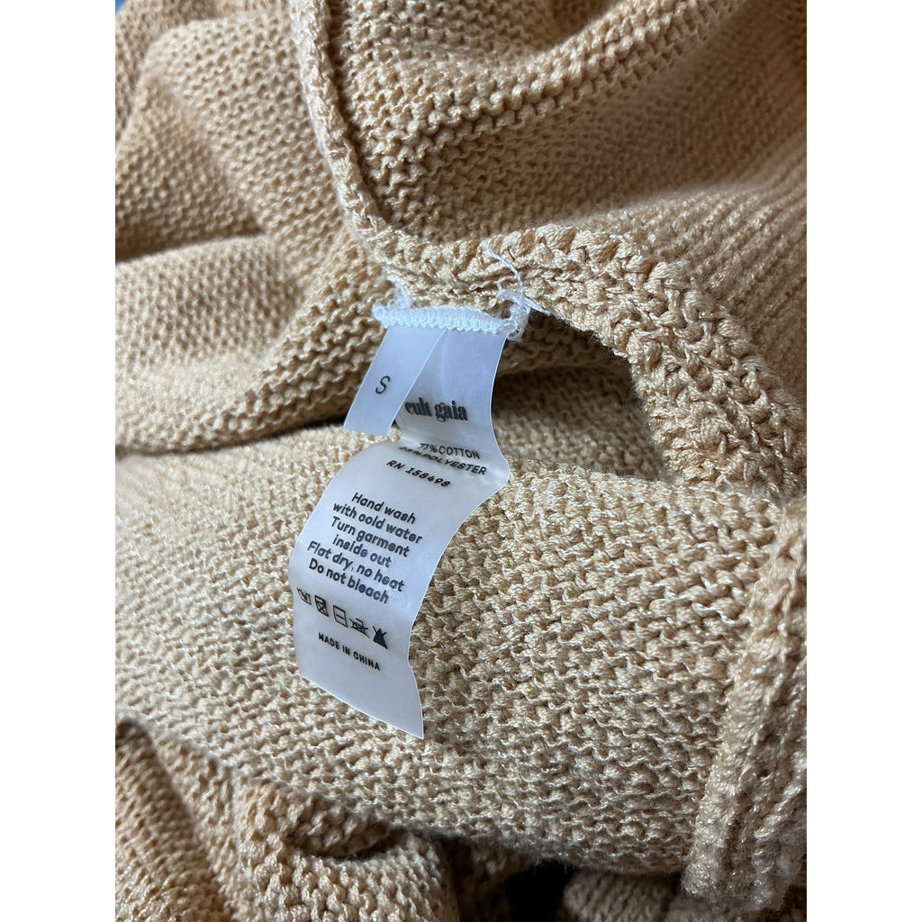 Cult Gaia 'Salima' Tan Cotton Knit Dress Size S