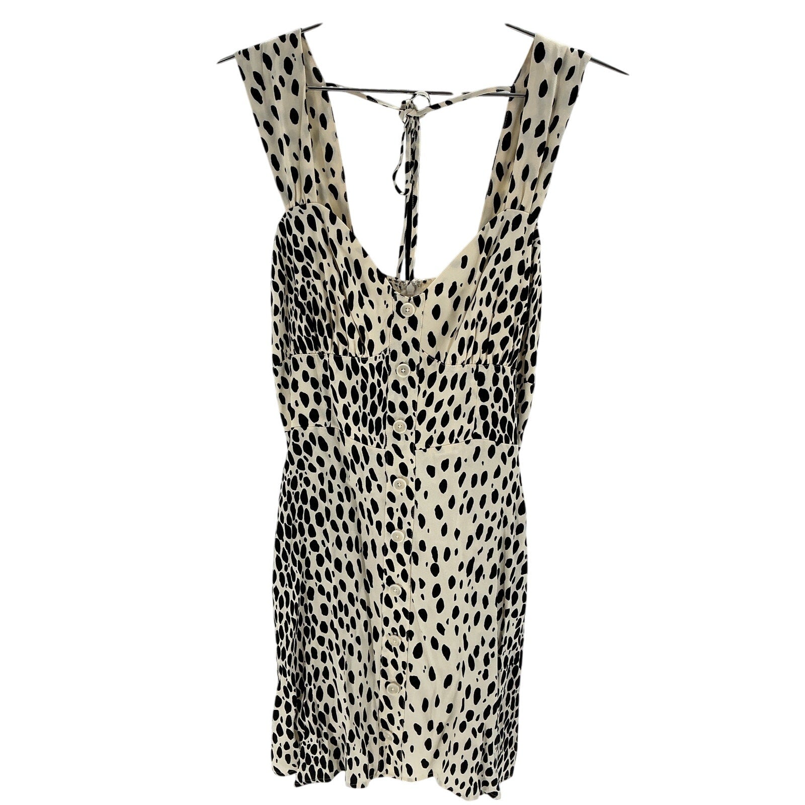 Reformation 'Lorelei' Cream Viscose Dress Size 4