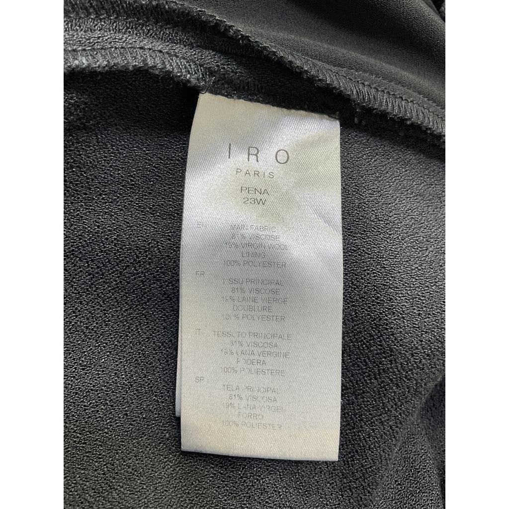 Iro 'Pena' Black Viscose Dress Size 32