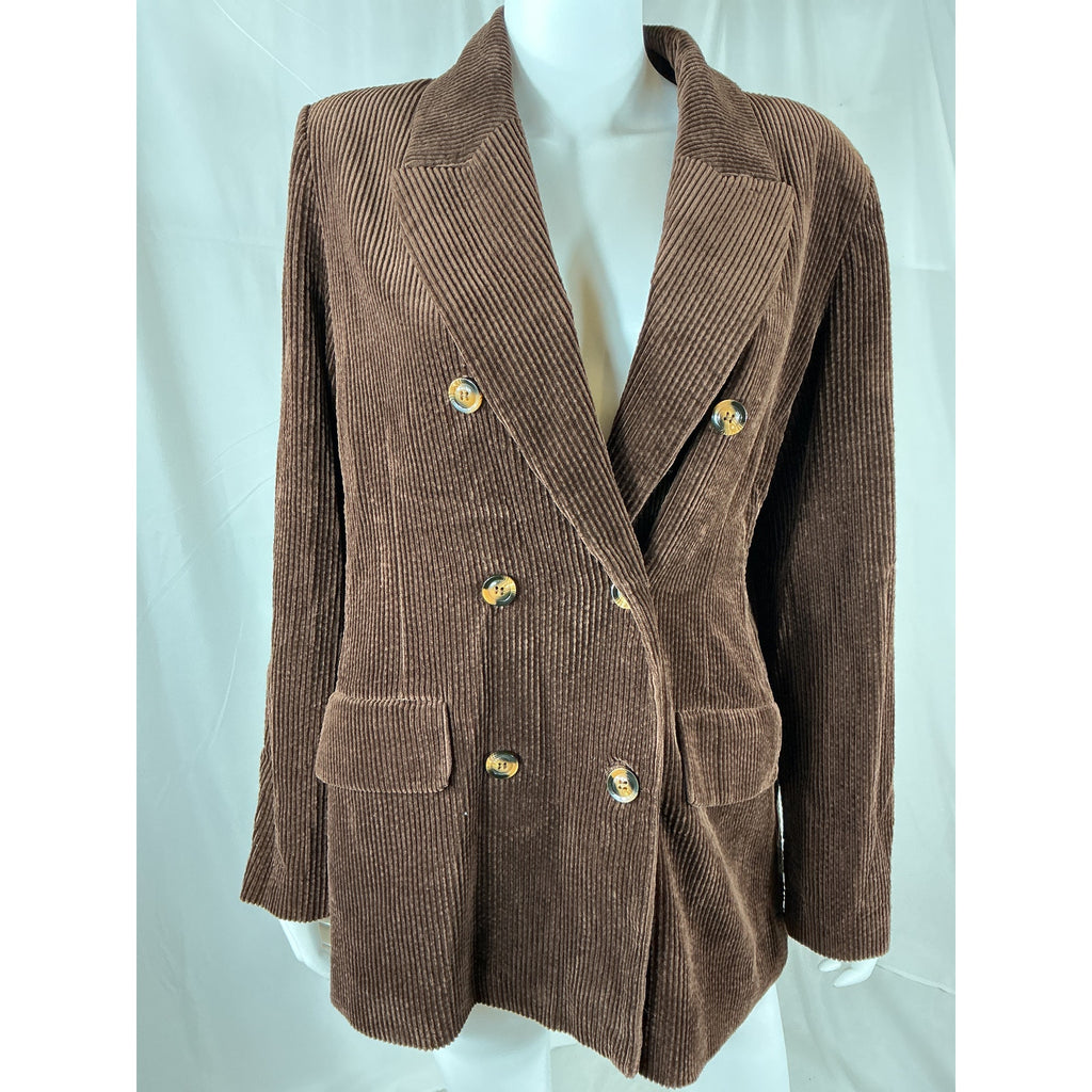 Favorite Daughter The 'Agnes' Brown Cotton Blazer Size M