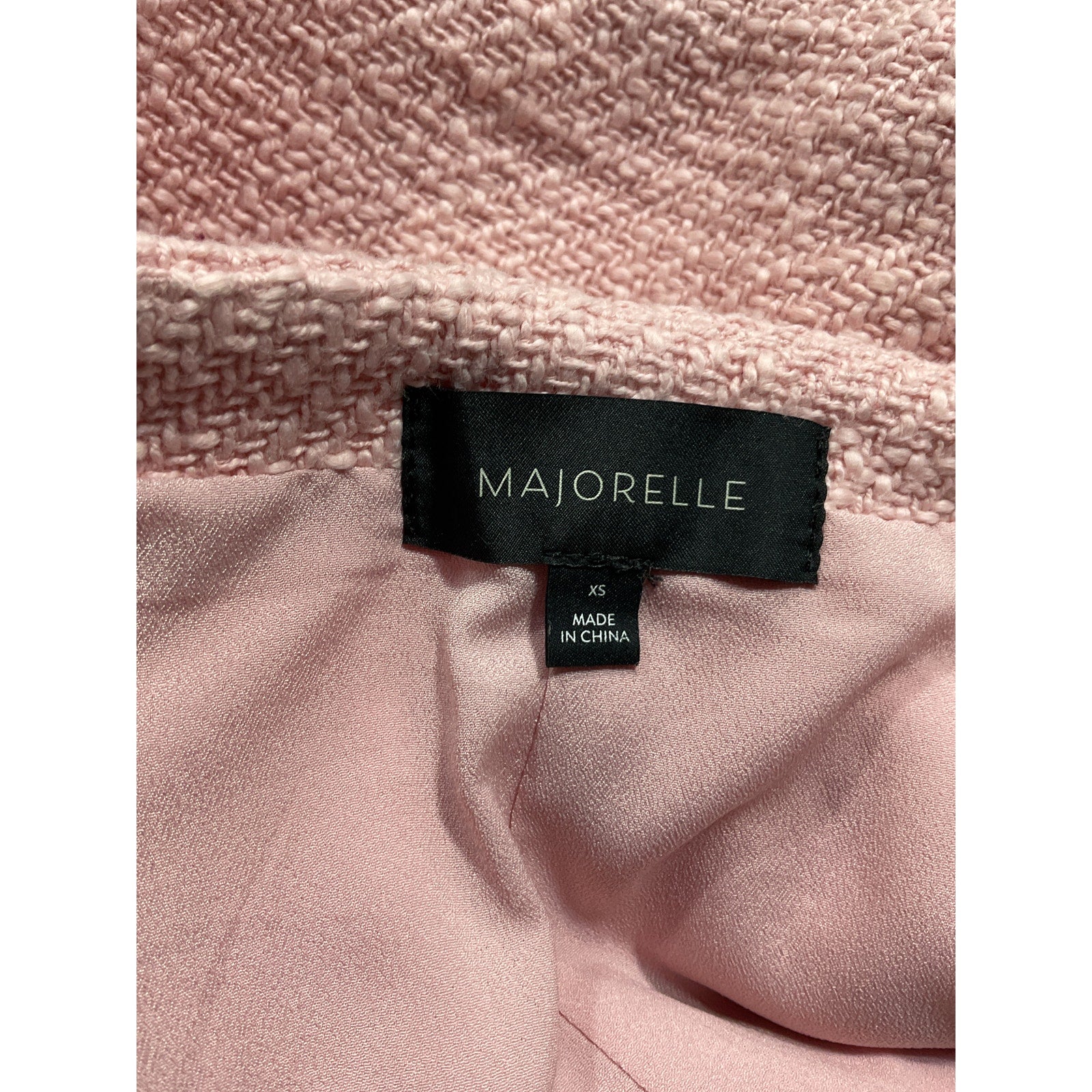 Majorelle 'Clemence' Pink Tweed Short Size XS