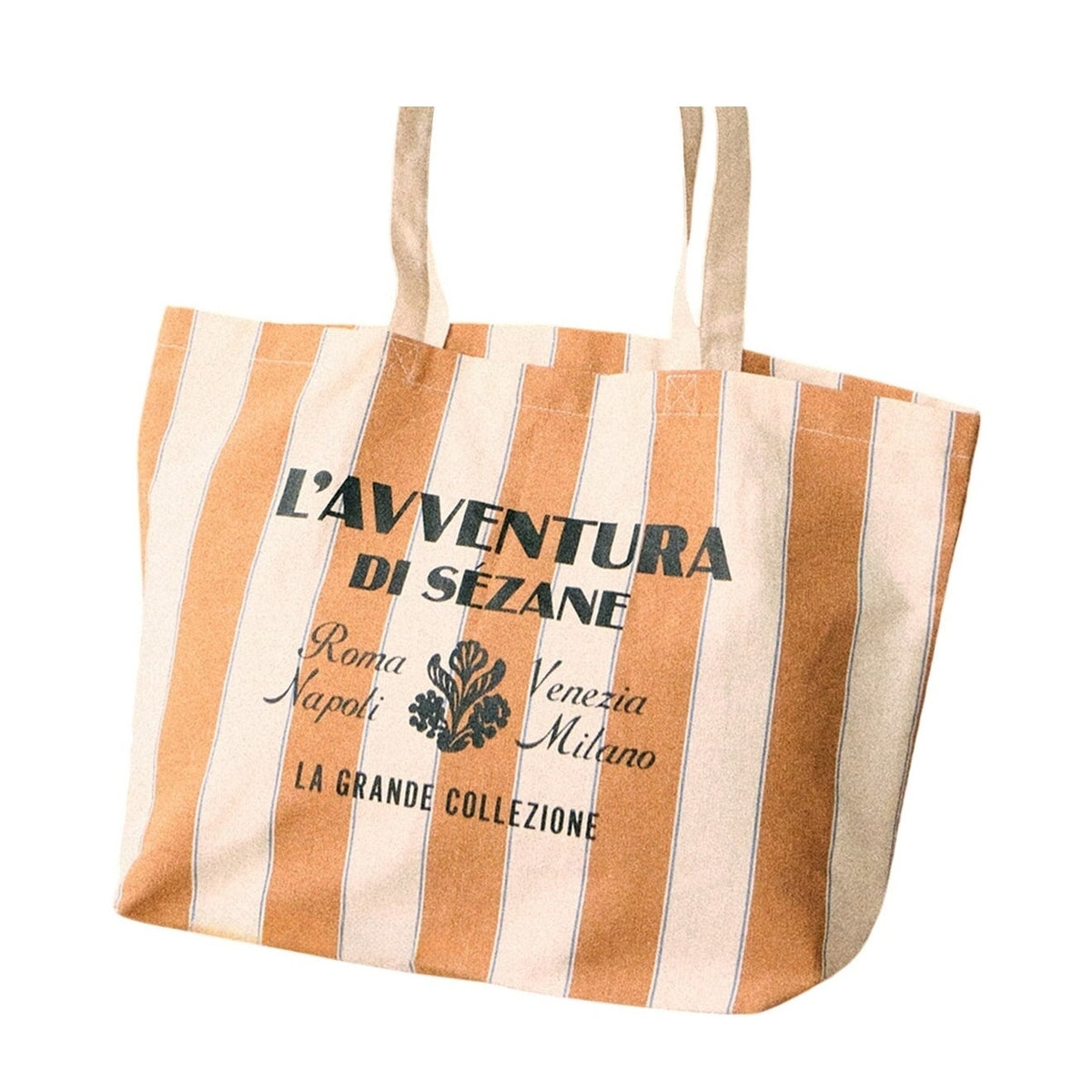 Sézane Striped Multicolor L Avventura Tote Bag