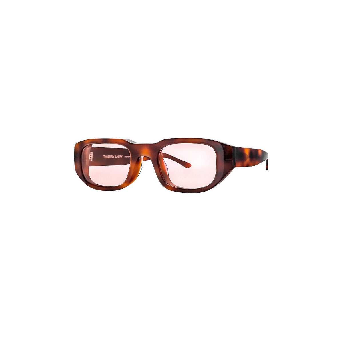 Thierry Lasry 'Victimy' Pink Lens Tortise Shell Frame Sunglasses Size OS