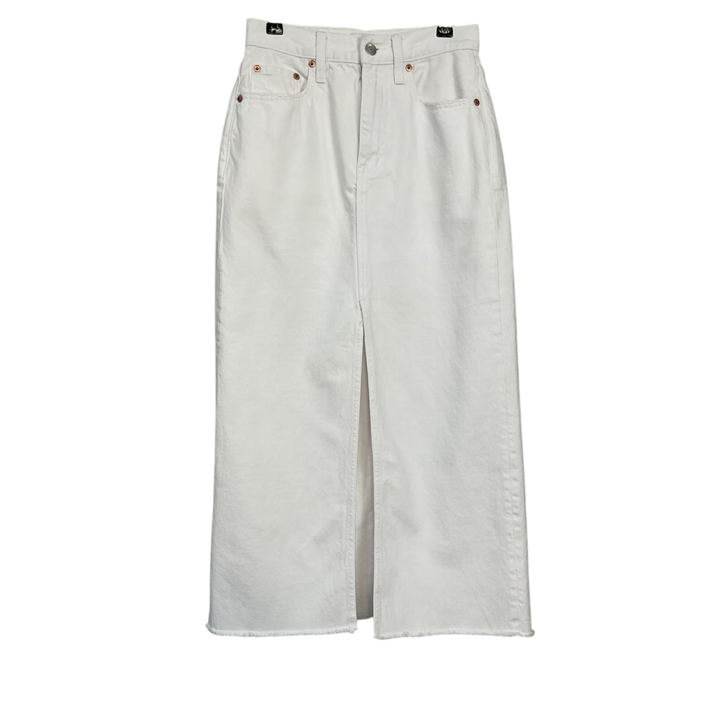 Pistola 'Alice' White Cotton Denim Skirt Size 24