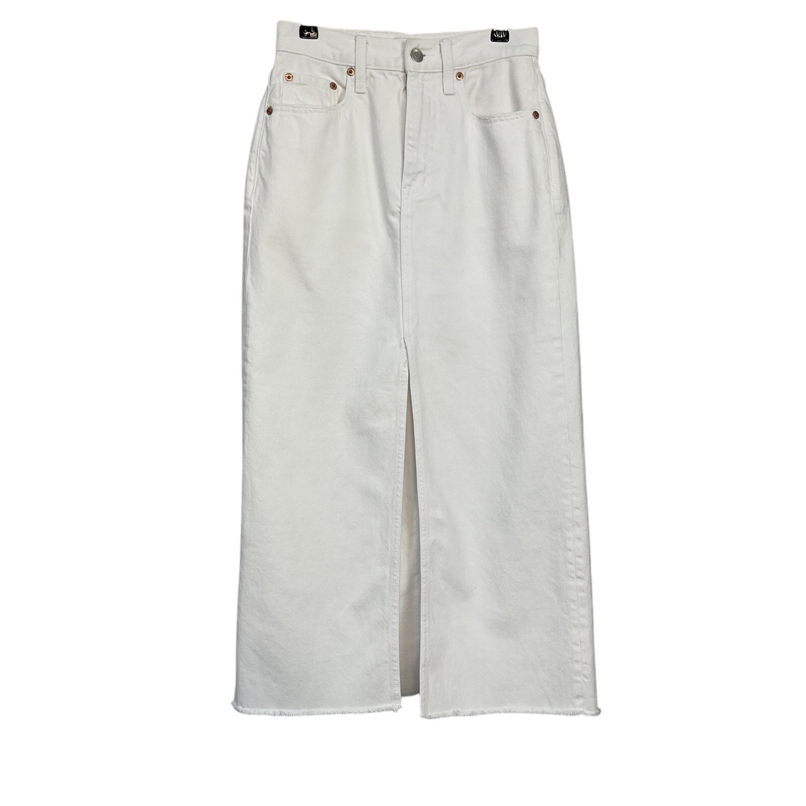 Pistola 'Alice' White Cotton Denim Skirt Size 24