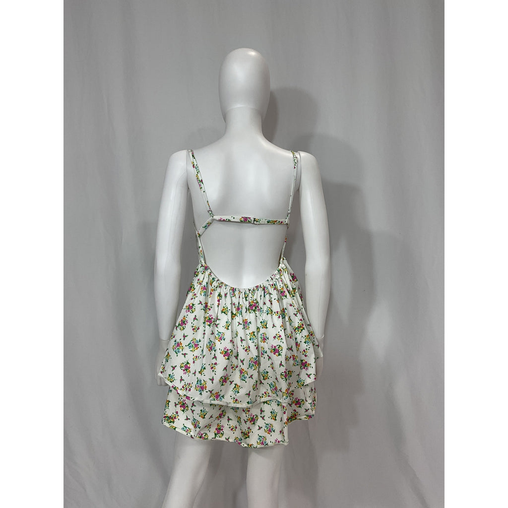 For Love & Lemons 'Tanya' White Mini Dress Size M