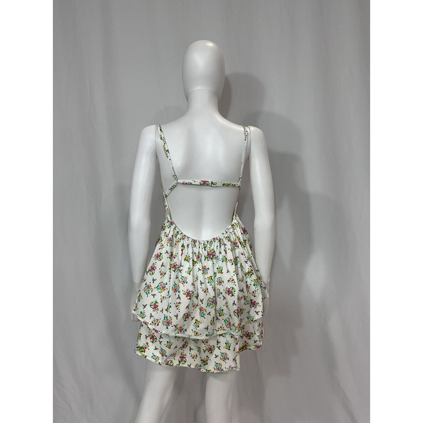 For Love & Lemons 'Tanya' White Mini Dress Size M