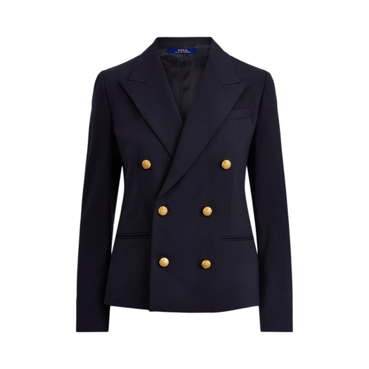 Ralph Lauren Blue Wool Stretch Blazer Size 0 - NWT