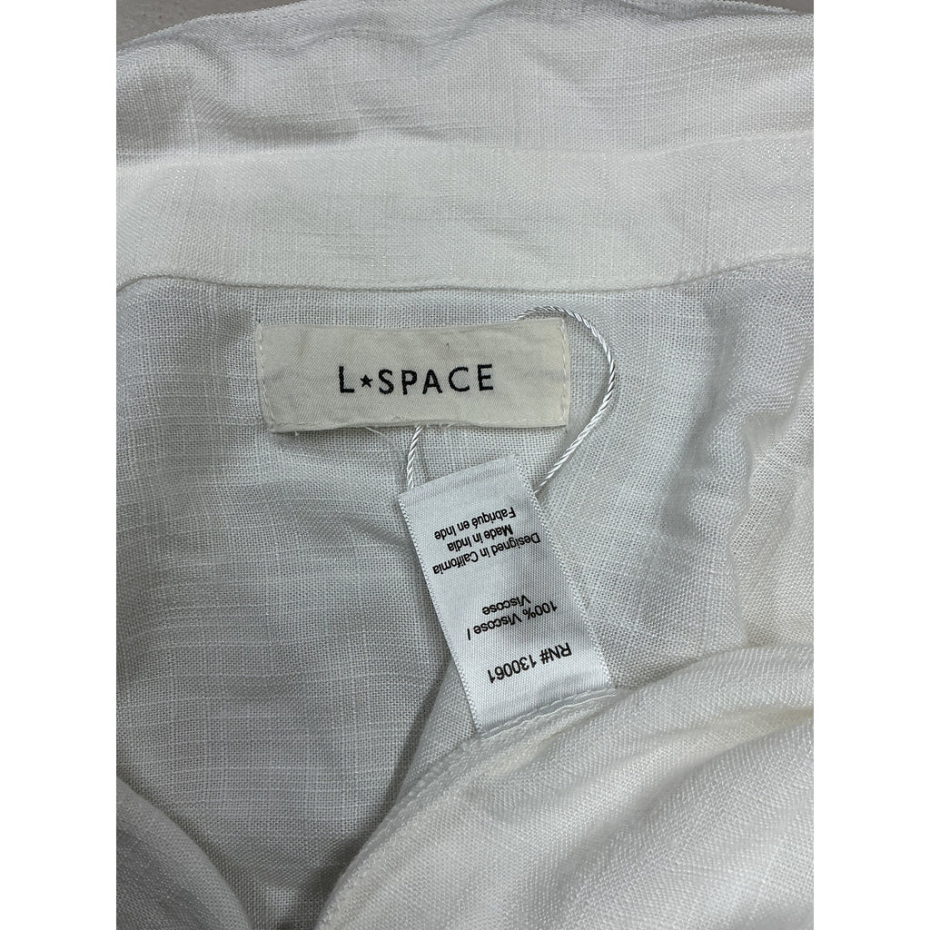 Lspace 'Barcelona' White Viscose Dress Size M / L