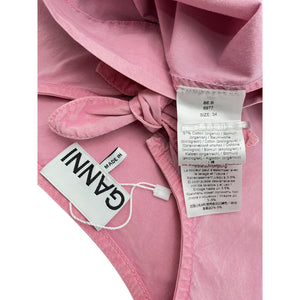 Ganni Washed Pink Bow Tie Dress Size 34/US 2