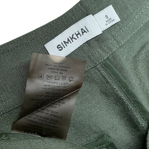 Simkhai Tailored Winter Green Dax Shorts Size S