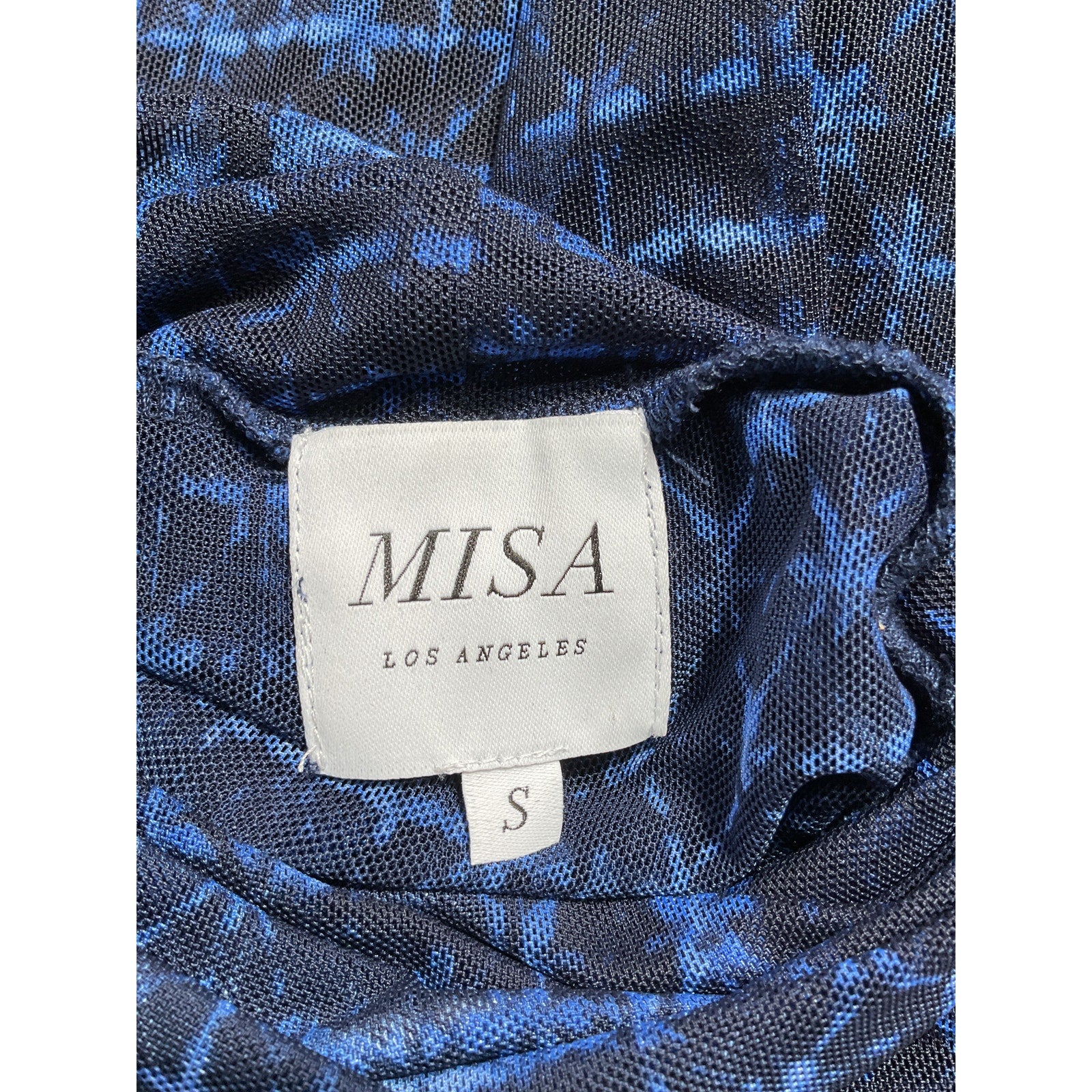 Misa Los Angeles 'Nadja' Blue Top Size S