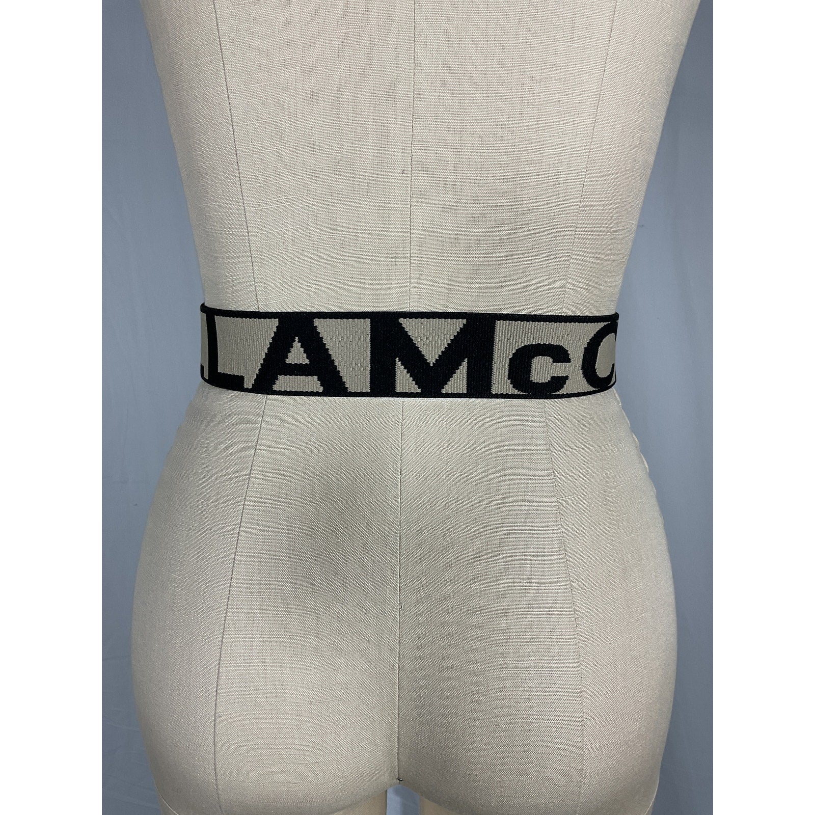 Stella Mccartneymonogram Tan Textile Elastic Belt Size S