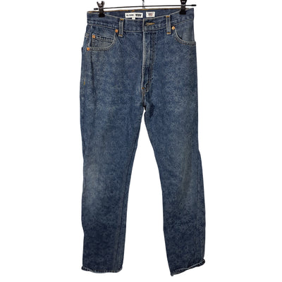 Re/Done Floral Indigo Dai Blue 70s Straight Size 25 (2) Jeans