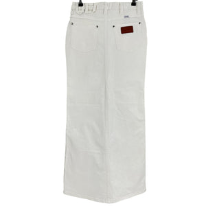 Staud Denim White Wrangler Maxi Skirt Size 25