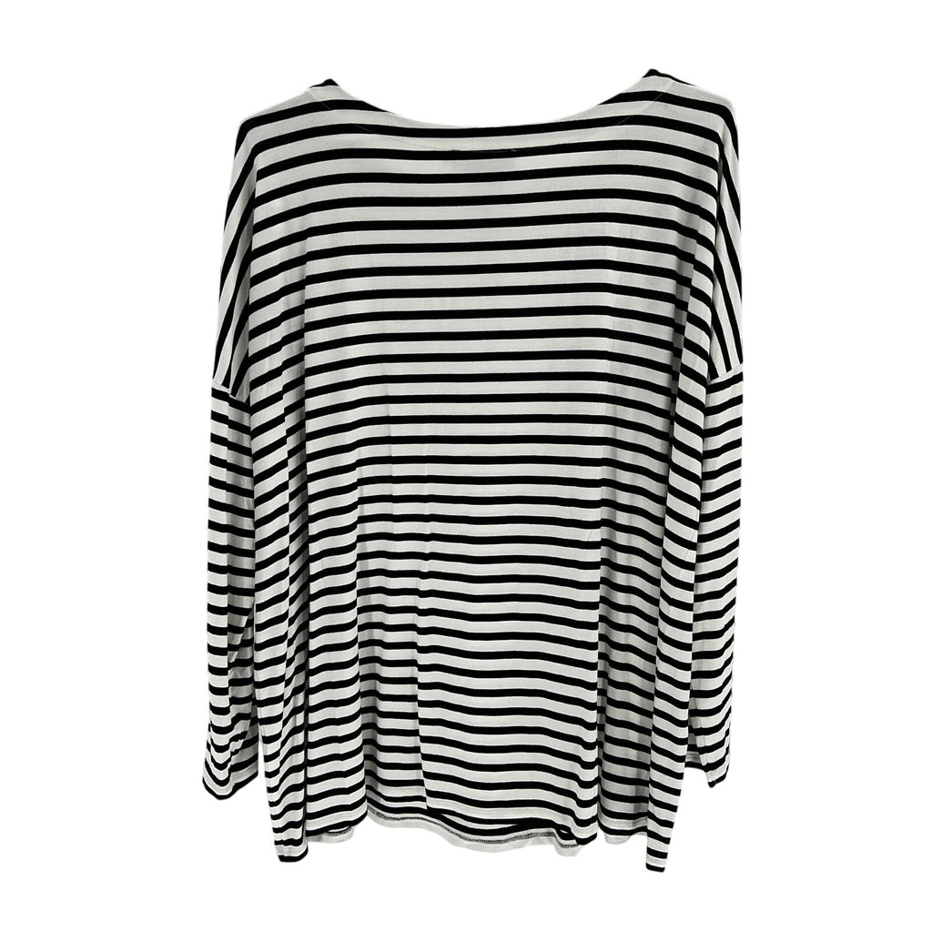 Hatch The Perfect Black Viscose Long Sleeve Tee Size 2