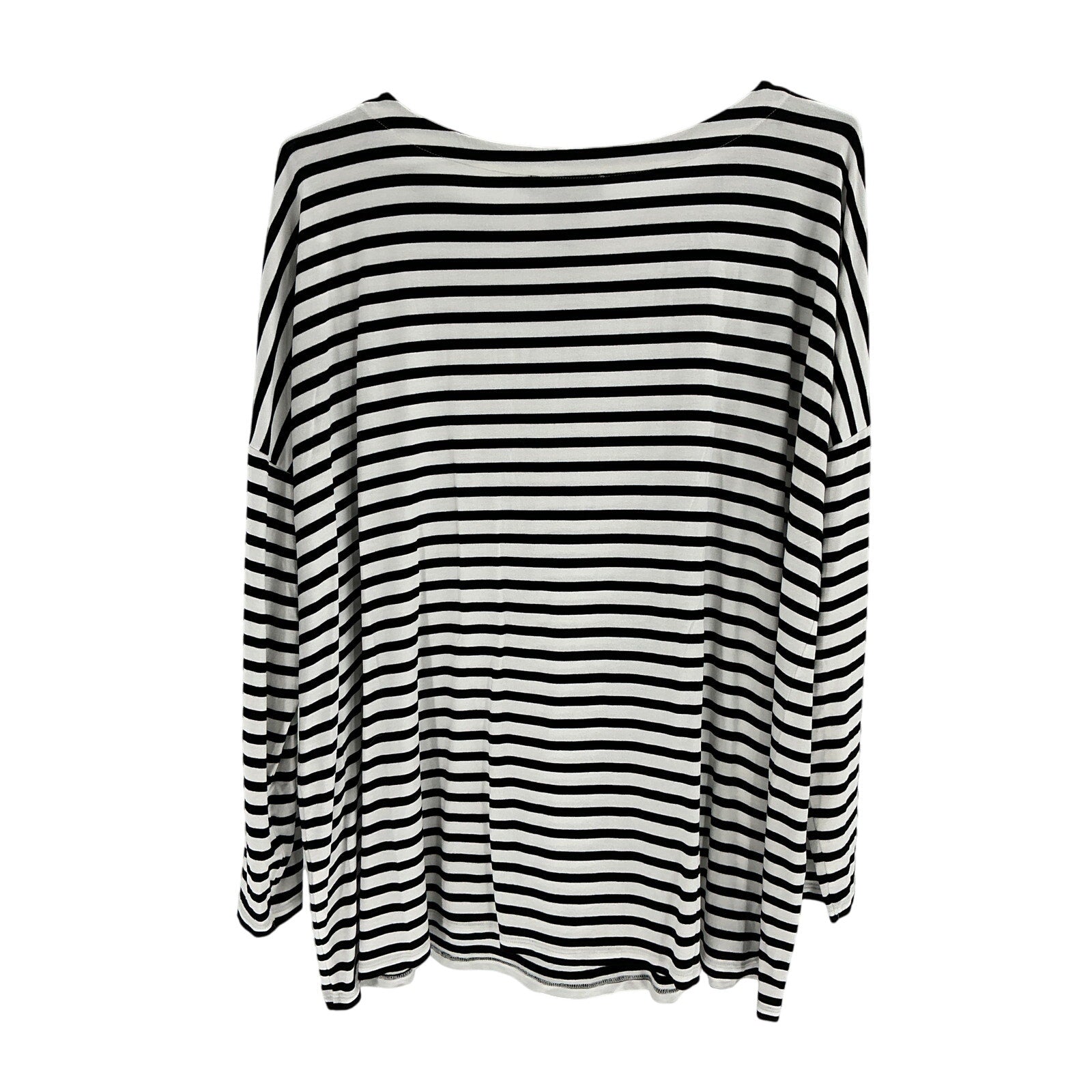 Hatch The Perfect Black Viscose Long Sleeve Tee Size 2