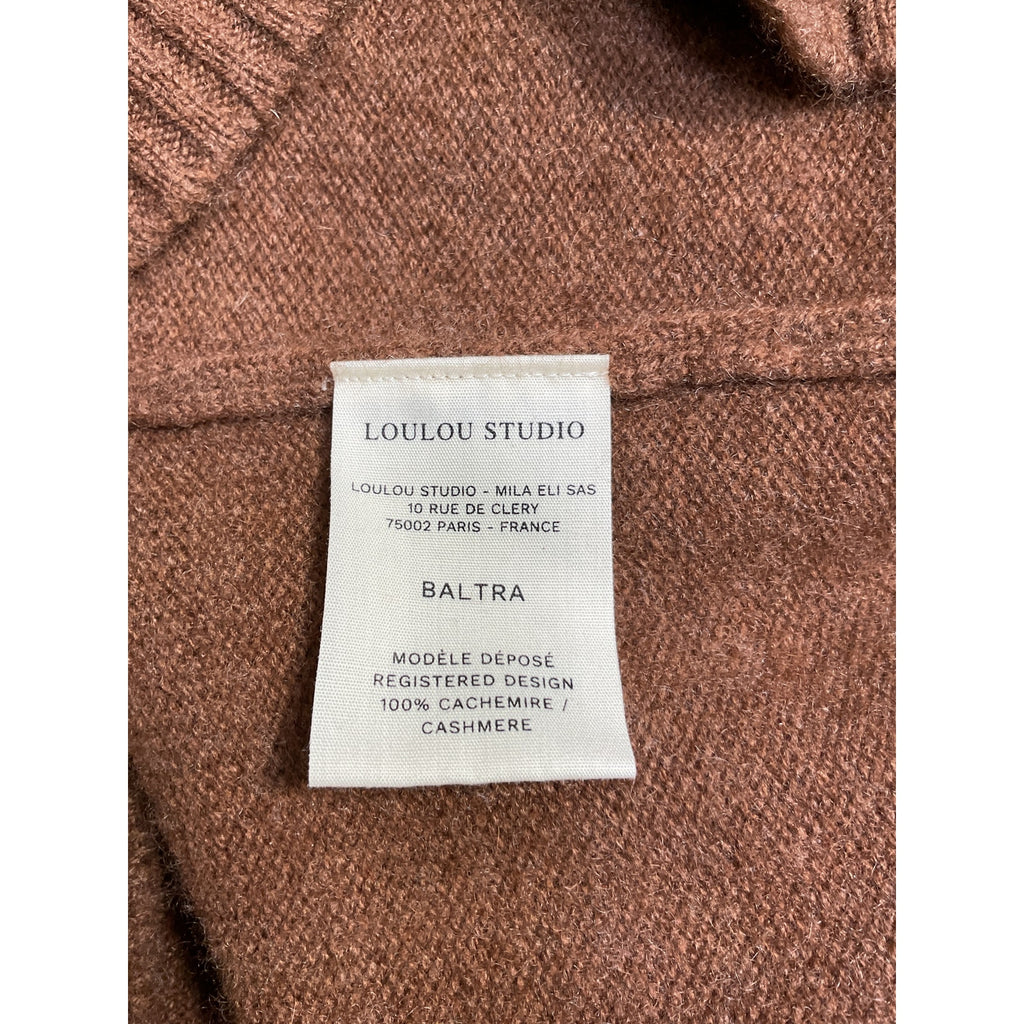 Loulou Studio 'Baltra' Brown Cashmere Sweater Size M