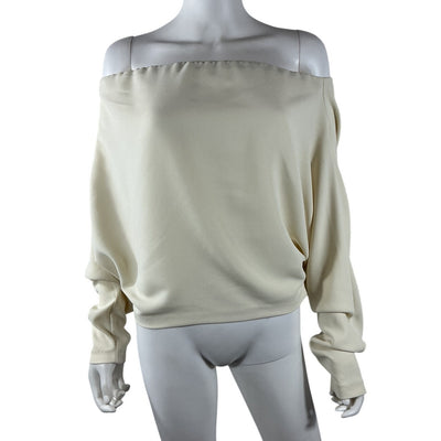 L'Academie Off Shoulder Ivory Katia Top Size M