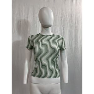 Miaou 'Mini' Green Tee Size M
