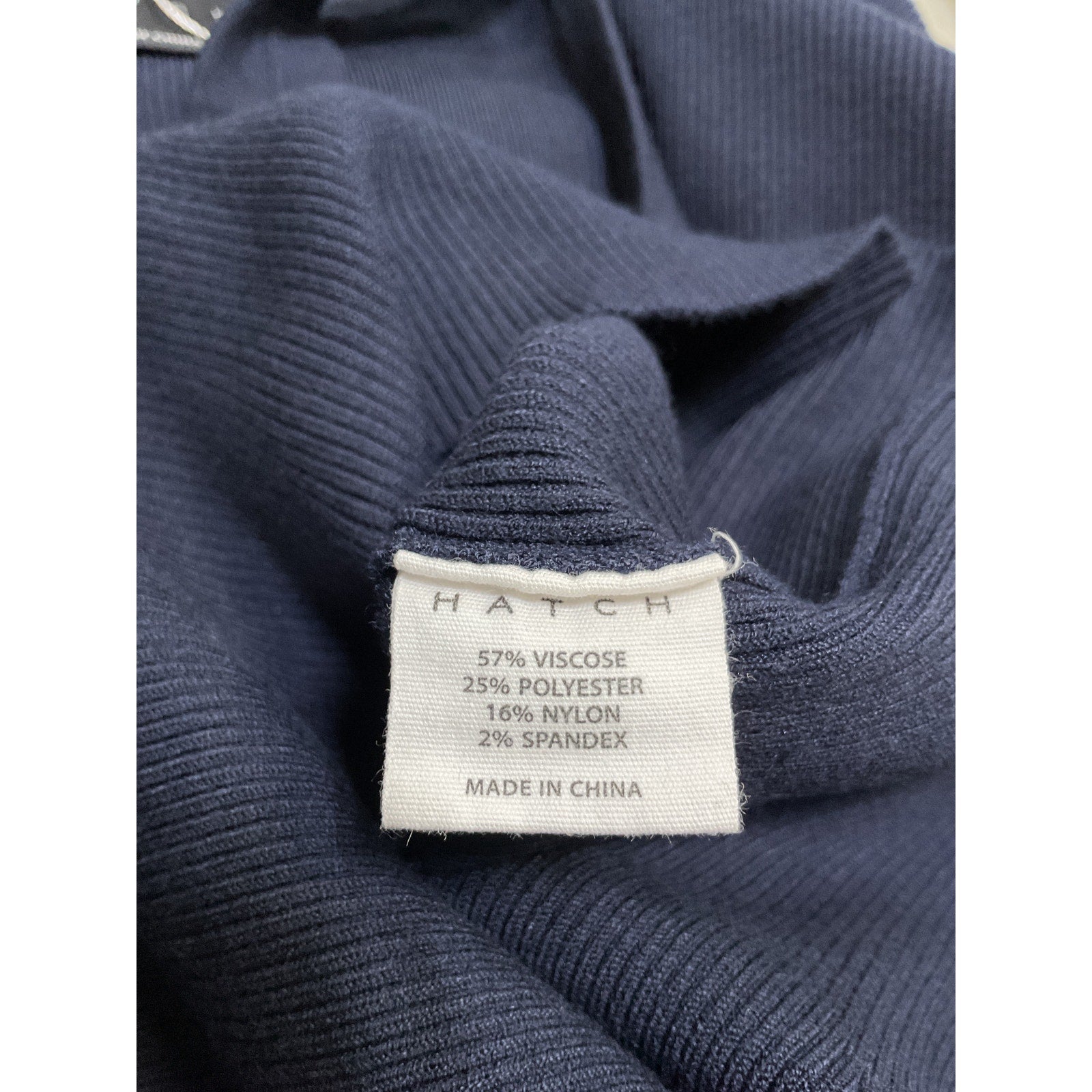 Hatch 'The Kristen' Blue Viscose Ribbed Knit Tank Dress Size 3