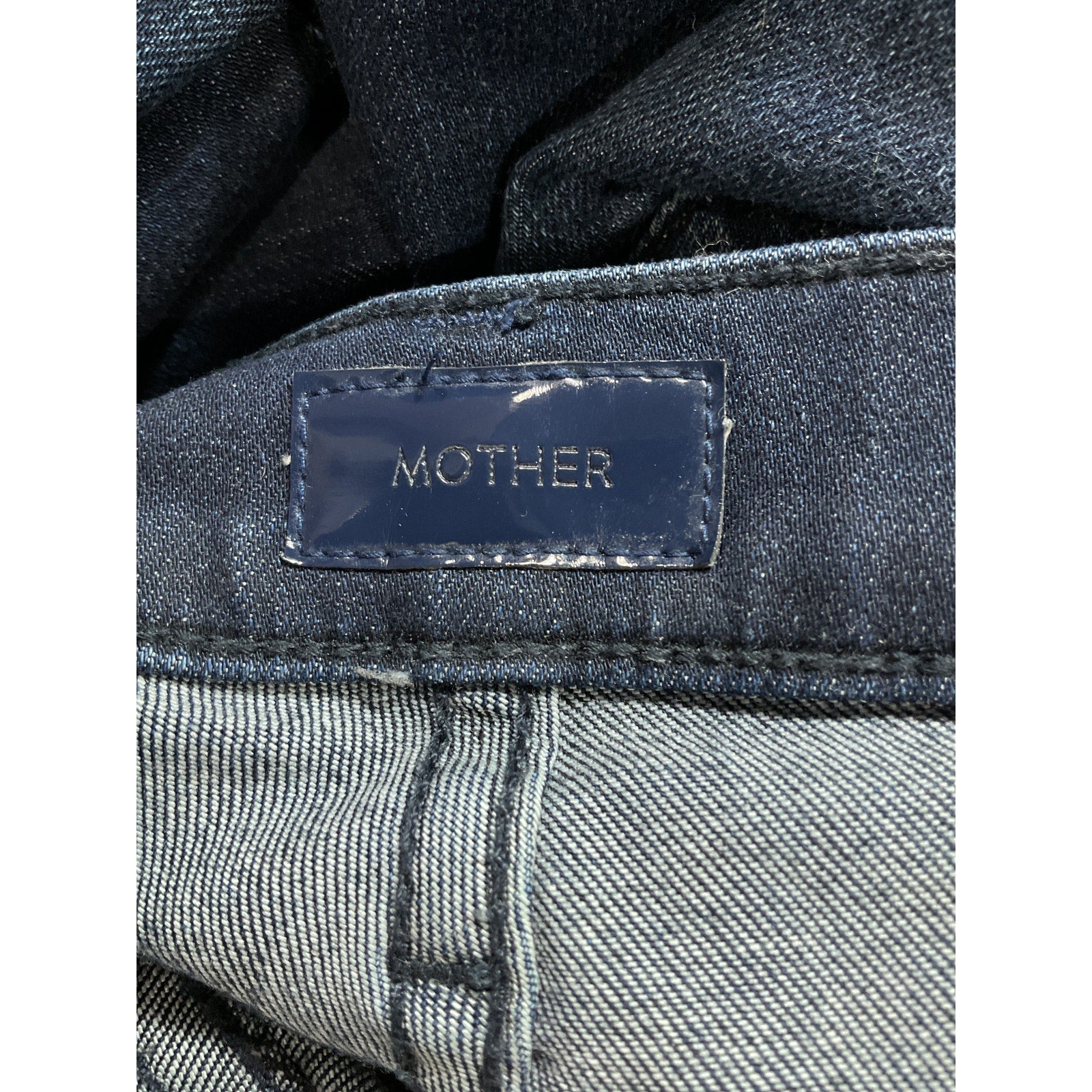 Mother 'The Insider' Blue Ankle Fray Denim Jeans Size 24