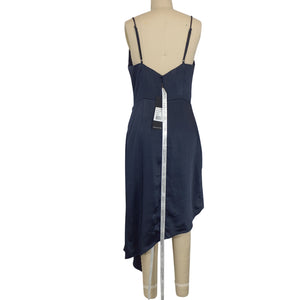 Elliatt Satin Navy Jacinda Dress Size M NWT